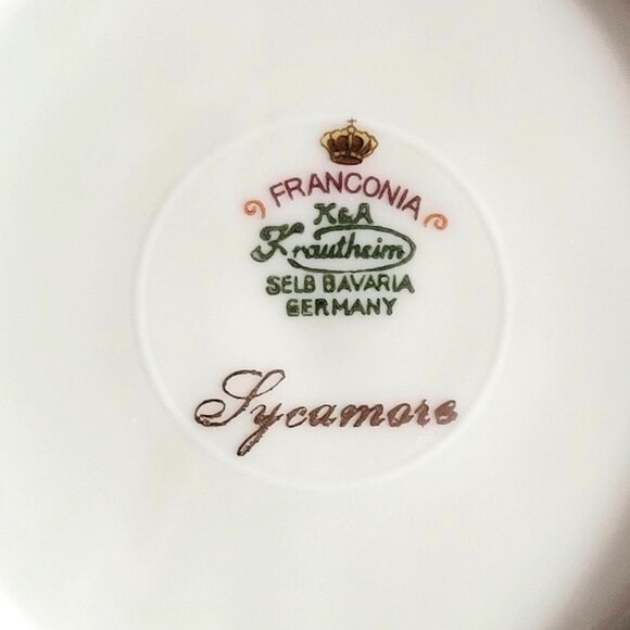 Vtg Franconia Krautheim "Sycamore" Berry Bowl / Sauce Bowl Selb Bavaria Germany - Picture 5 of 5